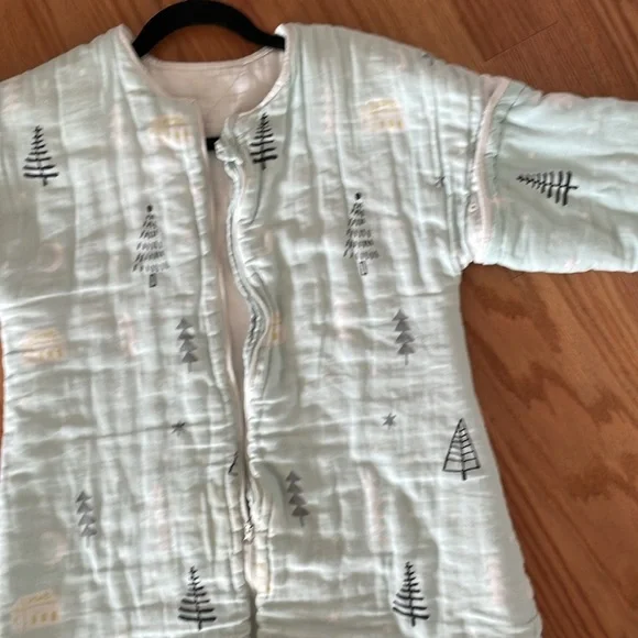 Kids One Piece in Light Blue with Forest Print - Picture 2 of 8